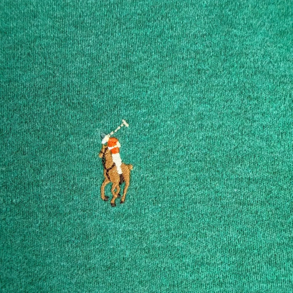 Polo Ralph Lauren Mens Green Pima Cotton Custom Slim Fit Polo Shirt Size M